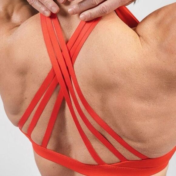 Flag Nor Fail NWT Vivid Sports Bra V2 in Red Size Medium - Picture 9 of 10